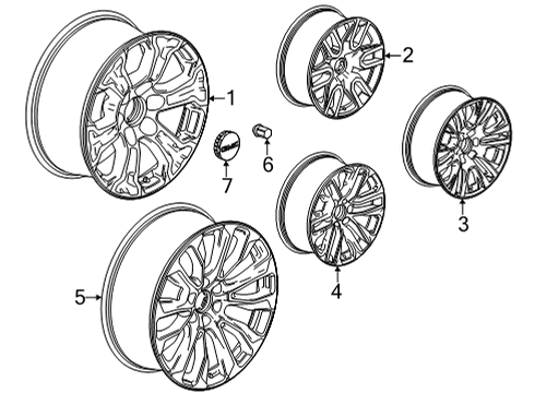 2023 GMC Yukon Wheels Diagram