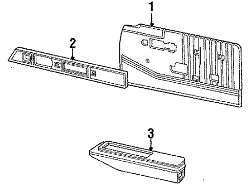 1988 Oldsmobile Delta 88 Interior Trim Diagram