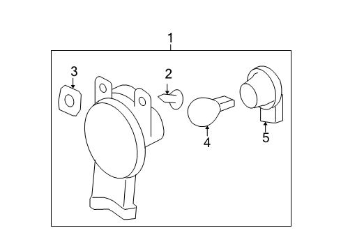 2008 Pontiac Grand Prix Park & Signal Lamps Diagram