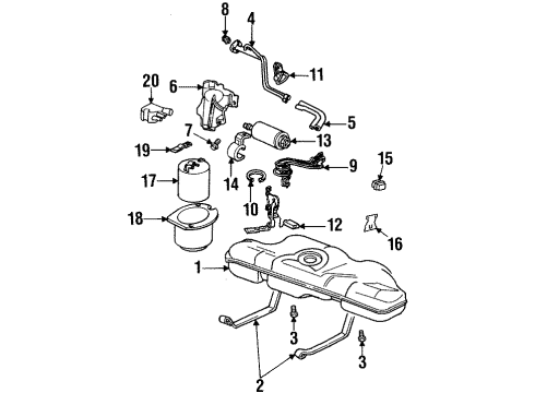 1993 Oldsmobile Achieva Senders Diagram 3 - Thumbnail