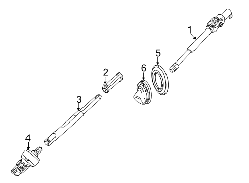 2015 Cadillac CTS Lower Steering Column Diagram 1 - Thumbnail