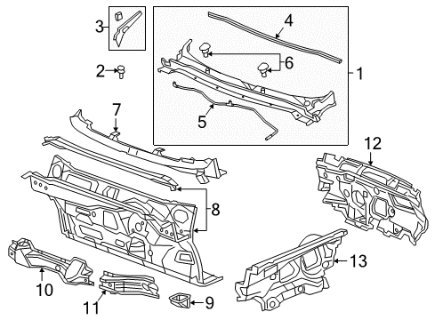 2016 Buick Envision Cowl Diagram