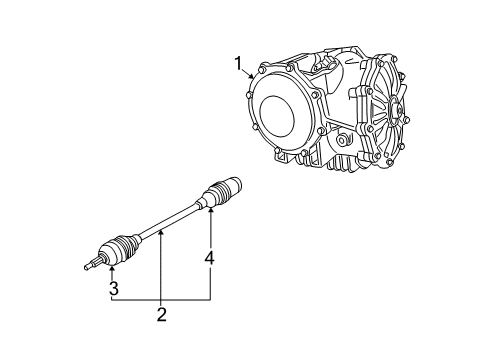 2009 Cadillac XLR Differential Carrier Assembly (2.73 Ratio) Diagram for 24242241