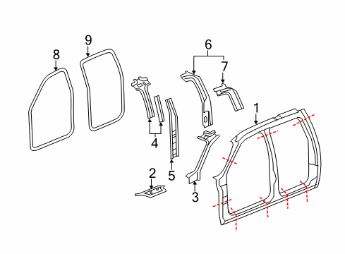 2011 Chevy Silverado 2500 HD Uniside Diagram 1 - Thumbnail