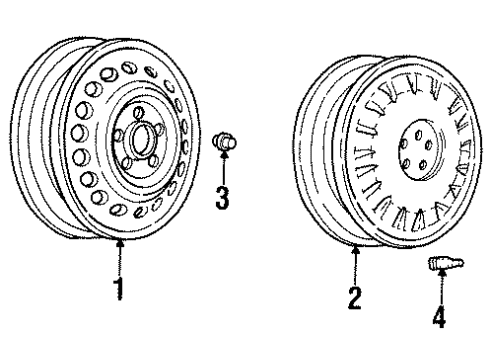 1997 Buick LeSabre Wheels Diagram