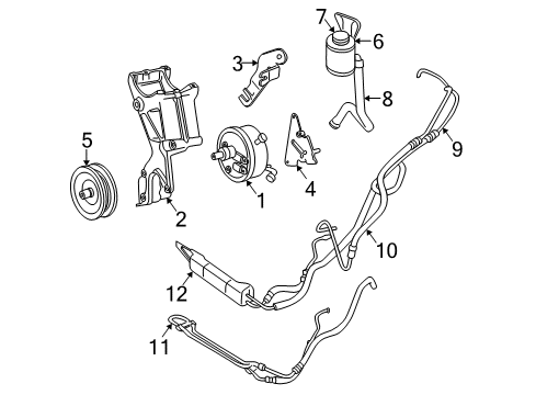 1996 Chevy P30 Reservoir Assembly, P/S Fluid Diagram for 26073040