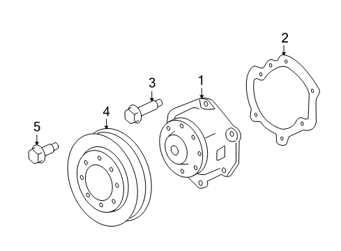 2009 Pontiac Torrent Cooling System, Radiator, Water Pump, Cooling Fan Diagram 2 - Thumbnail