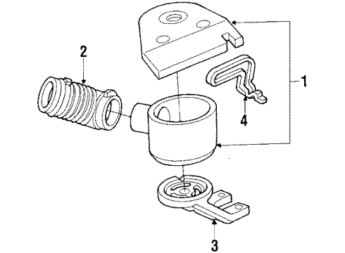 1988 Cadillac Cimarron CLEANER A Diagram for 25096830