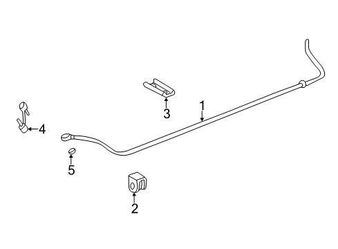 2001 Pontiac Aztek Rear Suspension, Lower Control Arm, Upper Control Arm, Ride Control, Stabilizer Bar, Suspension Components Diagram