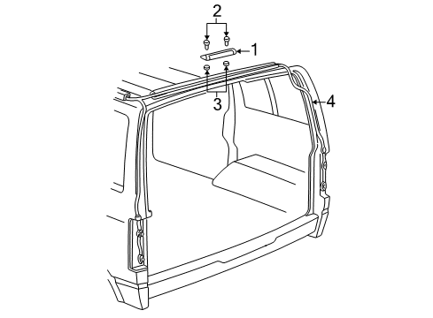 1996 Chevy Astro HARNESS, Chassis Wiring Diagram for 12097754