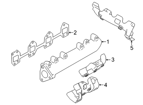 2023 GMC Sierra 2500 HD Exhaust Manifold Diagram 1 - Thumbnail