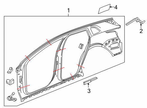 2020 Cadillac XT5 Uniside Diagram