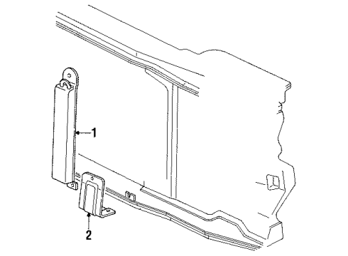 1988 Chevy K2500 Cooler Assembly, P/S Fluid Diagram for 26007467