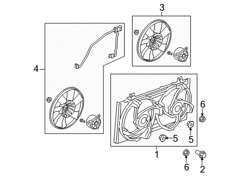 2011 Chevy Camaro Cooling System, Radiator, Water Pump, Cooling Fan Diagram 3 - Thumbnail