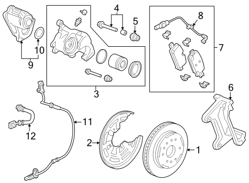 2023 GMC Canyon Rear Brakes Diagram