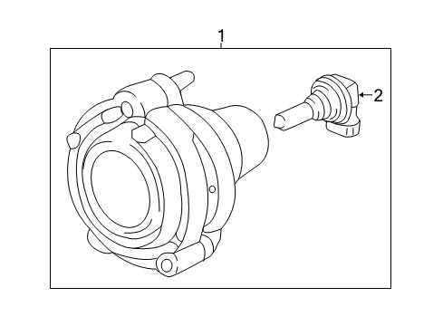 2019 GMC Acadia Fog Lamps Diagram