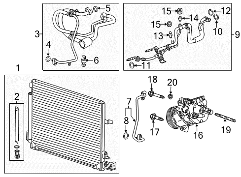 2014 Cadillac CTS Air Conditioner Diagram 1 - Thumbnail