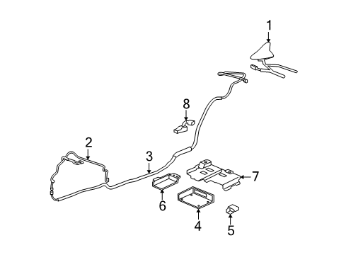 2014 Chevy Camaro Communication Module (W/Mobile Telephone Transceiver) Diagram for 22832896