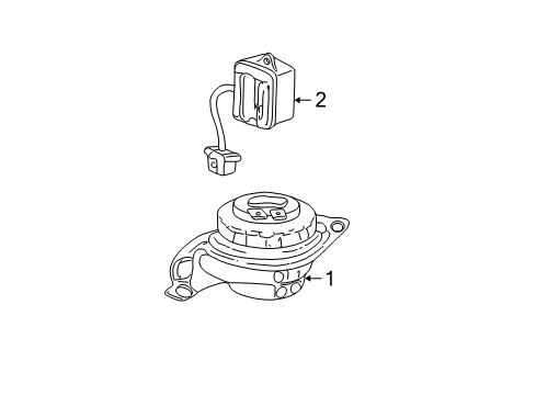 2000 Cadillac DeVille Blower Motor & Fan Diagram