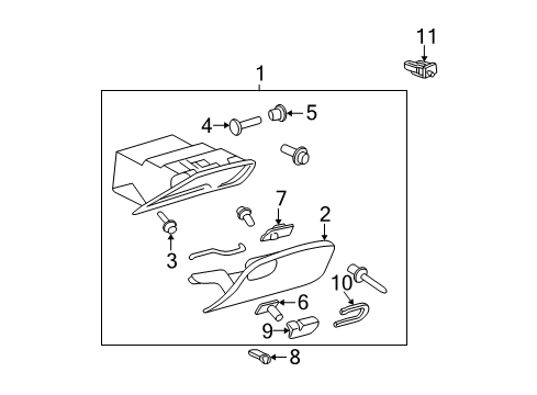 2001 Oldsmobile Alero Glove Box Diagram