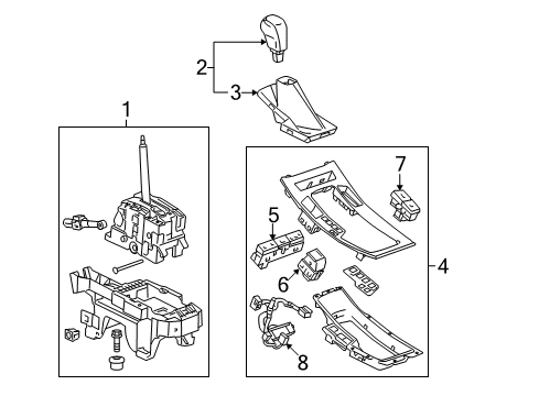 2016 Buick LaCrosse Gear Shift Control - AT Diagram