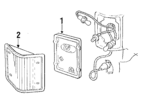 1989 Chevy R3500 Tail Lamps Diagram