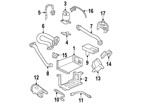 2003 Oldsmobile Aurora Emission Components Diagram