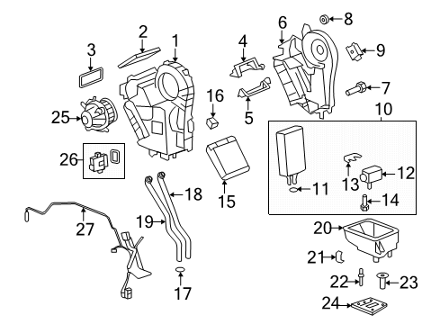 2019 Buick Enclave Blower Motor & Fan, Air Condition Diagram 2 - Thumbnail