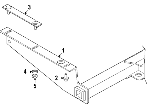 1994 GMC Yukon Trailer Hitch Components Diagram