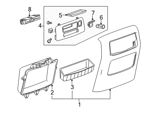 2014 Chevy Silverado 1500 Center Console Diagram 3 - Thumbnail