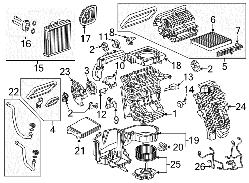 2019 Buick Enclave A/C & Heater Control Units Diagram 1 - Thumbnail