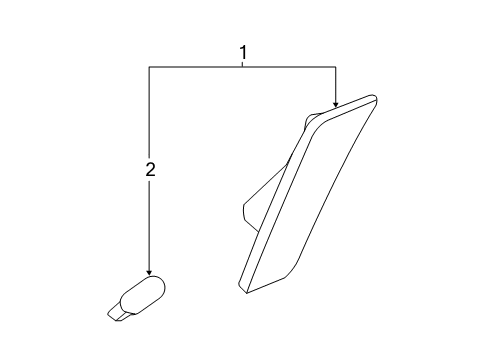 2019 Cadillac ATS Side Marker Lamps Diagram