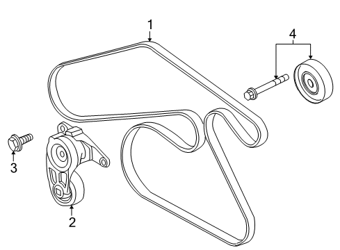 2011 Cadillac SRX Belts & Pulleys, Maintenance Diagram 2 - Thumbnail