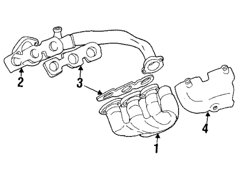 2001 Oldsmobile Aurora Exhaust Manifold Diagram 1 - Thumbnail