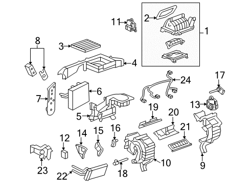 2016 GMC Terrain HVAC Case Diagram