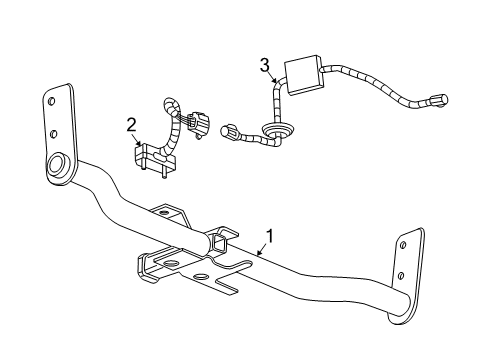 2008 Pontiac Torrent Trailer Hitch Components Diagram