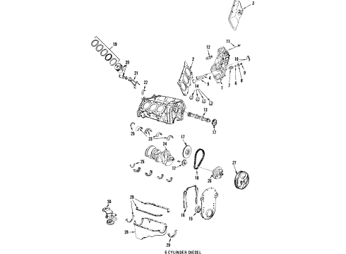 1985 Buick Regal Engine Parts & Mounts, Timing, Lubrication System Diagram 3 - Thumbnail