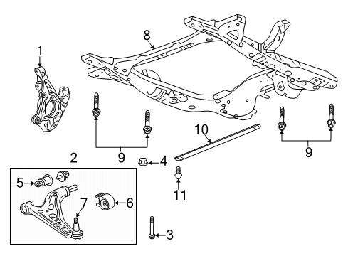 2024 Chevy Equinox Front Suspension Components Diagram