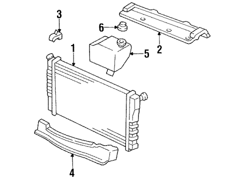 1989 Pontiac Firebird Cooling System, Radiator, Cooling Fan Diagram