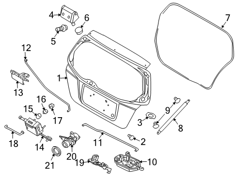 2009 Pontiac G3 Lift Gate, Electrical Diagram