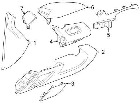 2024 Chevy Trax Cluster & Switches, Instrument Panel Diagram 3 - Thumbnail