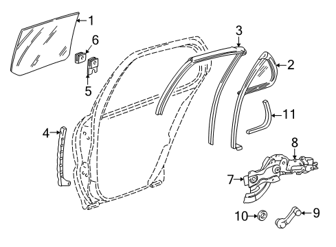 1996 Pontiac Sunfire Front Door Diagram 4 - Thumbnail