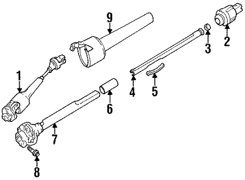 1995 Chevy Tahoe Intermediate Shaft Diagram