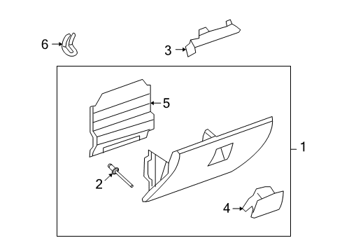 2010 Hummer H3T Glove Box Diagram