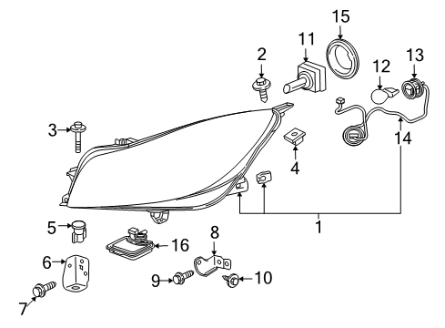 2011 Buick Regal Bulbs Diagram 3 - Thumbnail