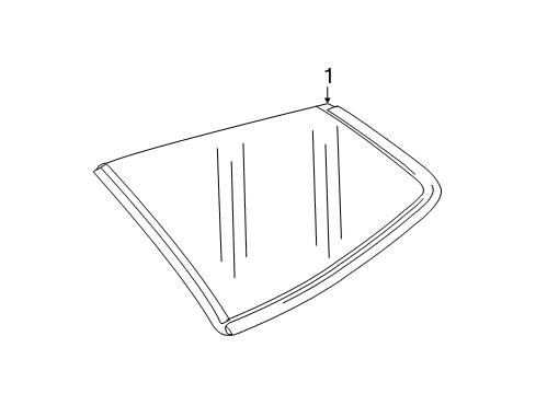 2019 Buick Regal TourX Window Assembly, Qtr Diagram for 39218100