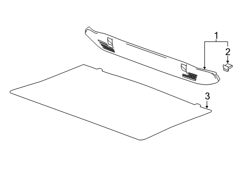 2013 Chevy Spark Interior Trim - Rear Body Diagram 1 - Thumbnail