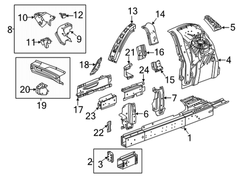 2023 GMC Hummer EV Pickup Extension, Da Pnl Si Diagram for 85557776