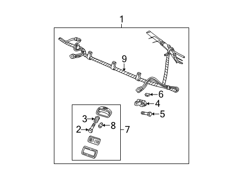 1994 Chevy Astro Lamp,Fog Diagram for 16519563