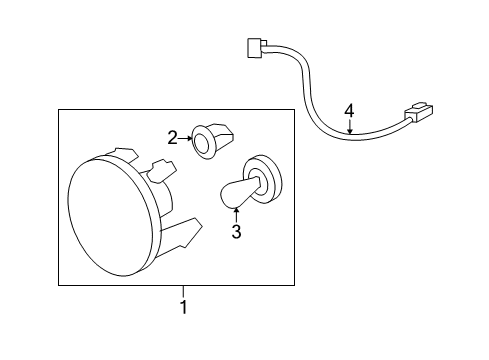 2008 GMC Yukon XL 1500 Fog Lamps Diagram